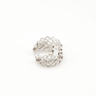 Handmade filigree ear cuff in sterling silver from the side