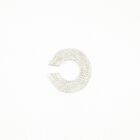 Handmade filigree ear cuff in sterling silver from above