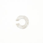 Handmade filigree ear cuff in sterling silver from above