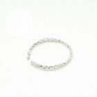 Handmade filigree ear cuff in sterling silver from the side