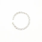 Handmade filigree ear cuff in sterling silver from above